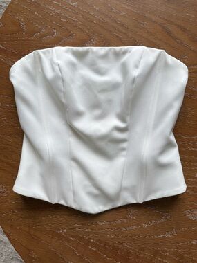 MOTF White Strapless Corset XS
